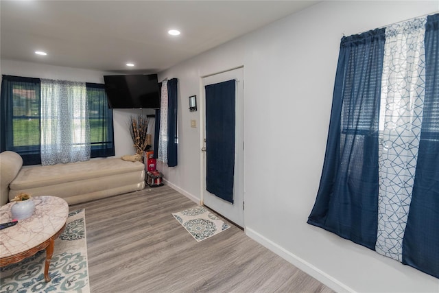 750 Irish Cape Rd, Ellenville, NY 12428 - living area with wood finished floors, recessed lighting, and baseboards