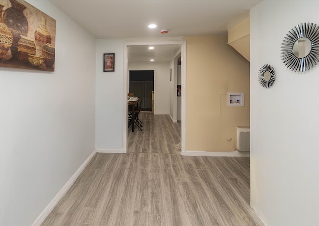 750 Irish Cape Rd, Ellenville, NY 12428 - corridor with light wood-type flooring, recessed lighting, and baseboards