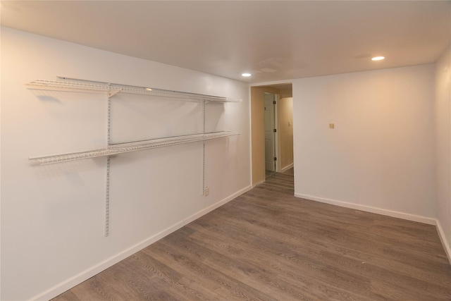 750 Irish Cape Rd, Ellenville, NY 12428 - empty room featuring wood finished floors, recessed lighting, and baseboards