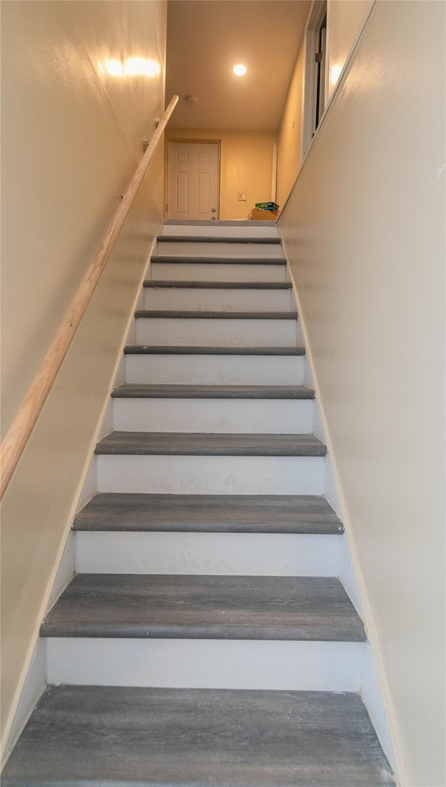 750 Irish Cape Rd, Ellenville, NY 12428 - stairway with wood finished floors and recessed lighting