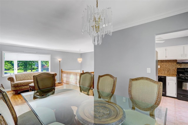 10 Charter Ct, Dix Hills, NY 11746 - dining room featuring ornamental molding and a chandelier