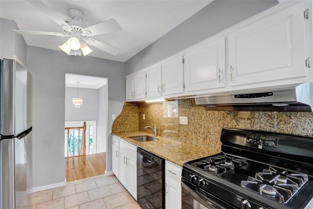 10 Charter Ct, Dix Hills, NY 11746 - kitchen with range with gas cooktop, freestanding refrigerator, dishwasher, extractor fan, and a sink