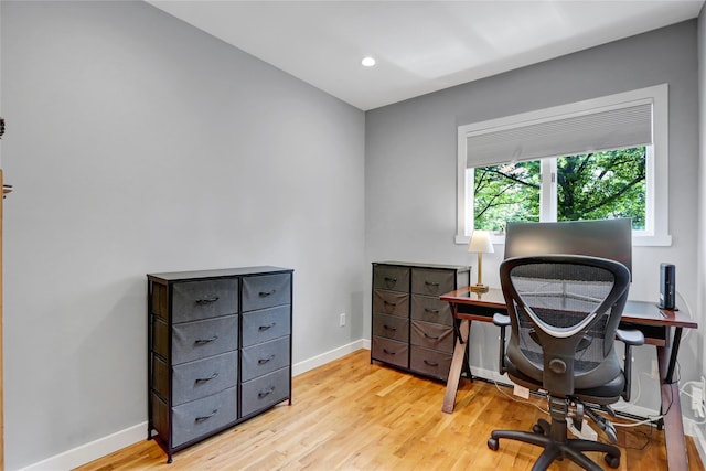 10 Charter Ct, Dix Hills, NY 11746 - office featuring light wood-style floors, baseboards, and recessed lighting