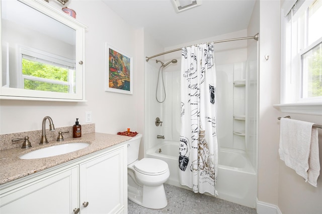 90 Fieldstone Blvd, Wappingers Falls, NY 12590 - full bathroom featuring shower / bathtub combination with curtain, vanity, and toilet