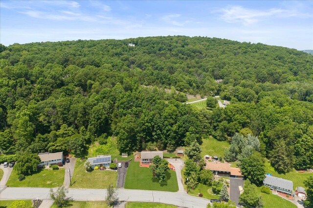 15 Mari Rd, Chester, NY 10918 - aerial view of property and surrounding area with a heavily wooded area