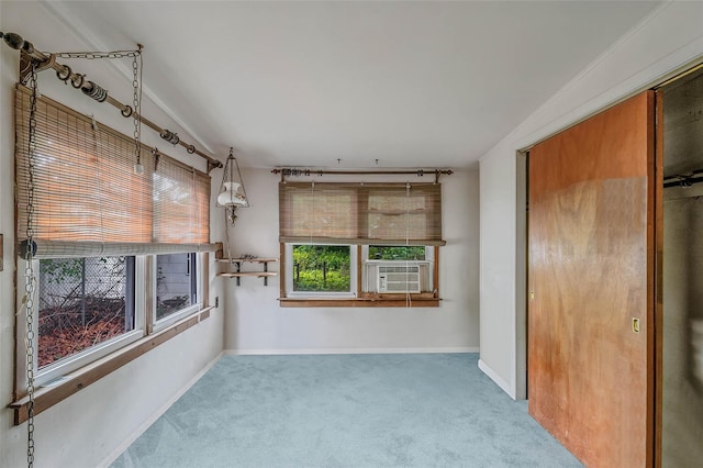 155 Carman Ave, East Rockaway, NY 11518 - carpeted empty room featuring baseboards and cooling unit