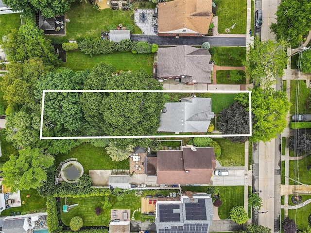 155 Carman Ave, East Rockaway, NY 11518 - aerial view of property and surrounding area with property parcel outlined