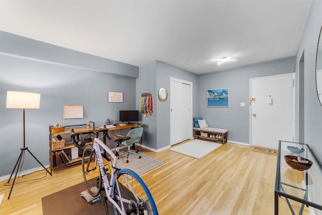 120 E Hartsdale Unit 3L, Hartsdale, NY 10530 - home office with wood finished floors and baseboards