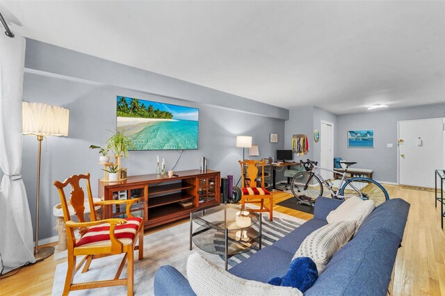 120 E Hartsdale Unit 3L, Hartsdale, NY 10530 - living area featuring wood finished floors