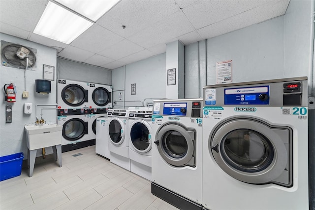 120 E Hartsdale Unit 3L, Hartsdale, NY 10530 - community laundry with stacked washer and clothes dryer and separate washer and dryer
