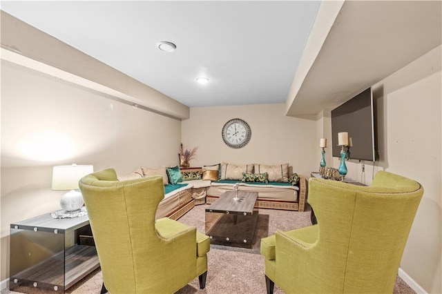 2 Fieldstone Ct, Highland, NY 12528 - carpeted living area with baseboards