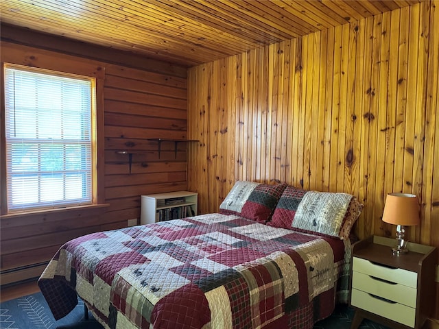 29 Fallen Tree Ln, Athens, NY 12051 - bedroom with wood walls and baseboard heating