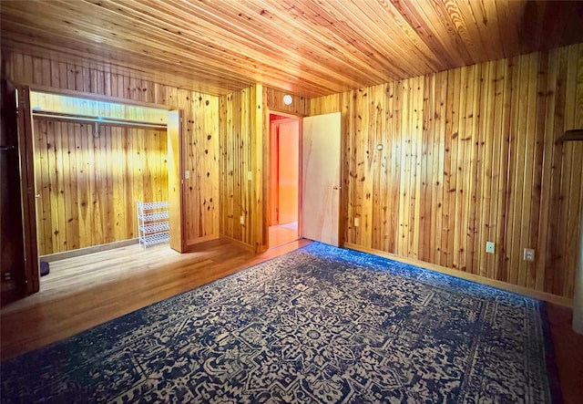29 Fallen Tree Ln, Athens, NY 12051 - unfurnished room with wooden walls, wood finished floors, wood ceiling, and baseboards