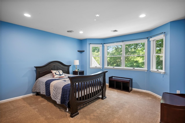 2 Old Brookville Ct, Manorville, NY 11949 - carpeted bedroom with recessed lighting