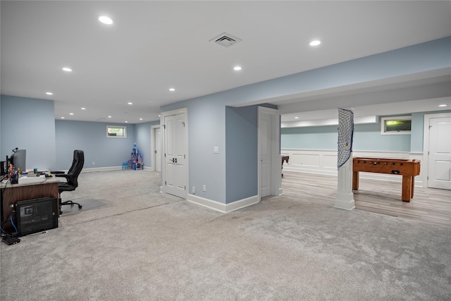 2 Old Brookville Ct, Manorville, NY 11949 - office space featuring recessed lighting and light carpet