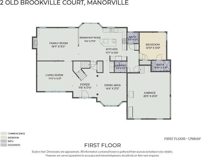 2 Old Brookville Ct, Manorville, NY 11949 - view of home floor plan