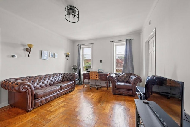 1681 Brooklyn Ave, Brooklyn, NY 11210 - living room with ornamental molding
