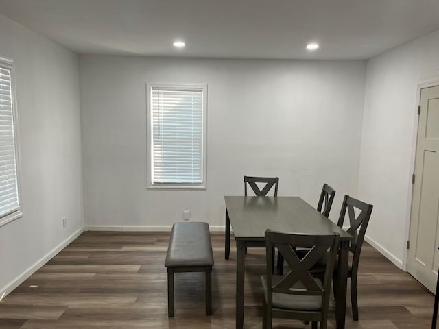 21 James Ll Burrell Ave, Hempstead, NY 11550 - dining room with recessed lighting, wood finished floors, and baseboards
