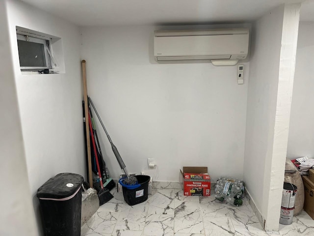 21 James Ll Burrell Ave, Hempstead, NY 11550 - below grade area with a wall mounted air conditioner
