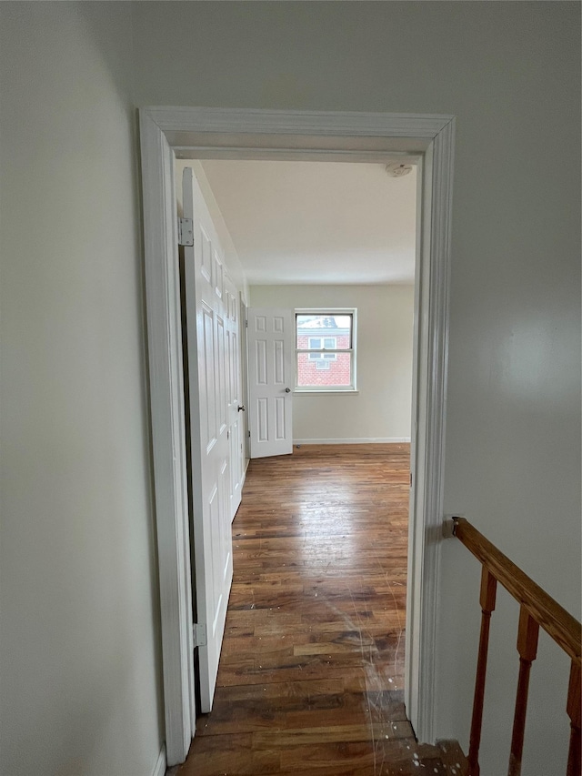 2110 Light St, Bronx, NY 10466 - hallway with wood finished floors and baseboards