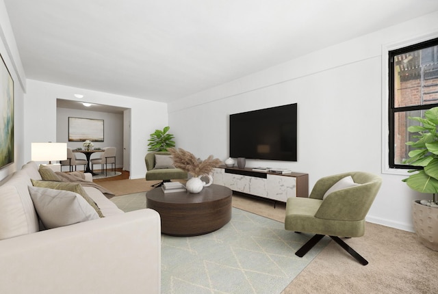 10 N Broadway Unit 3H, White Plains, NY 10601 - living area with carpet flooring