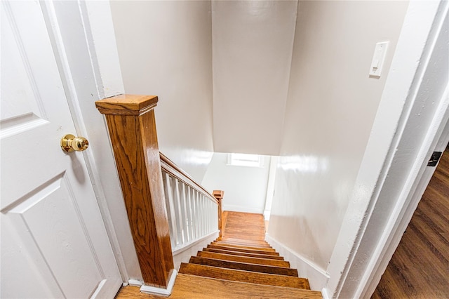 45 Cragmere Rd, Airmont, NY 10901 - stairway featuring wood finished floors