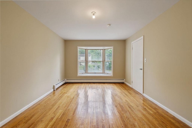 12 Gillis Ave, Nyack, NY 10960 - spare room with light wood finished floors and a baseboard heating unit
