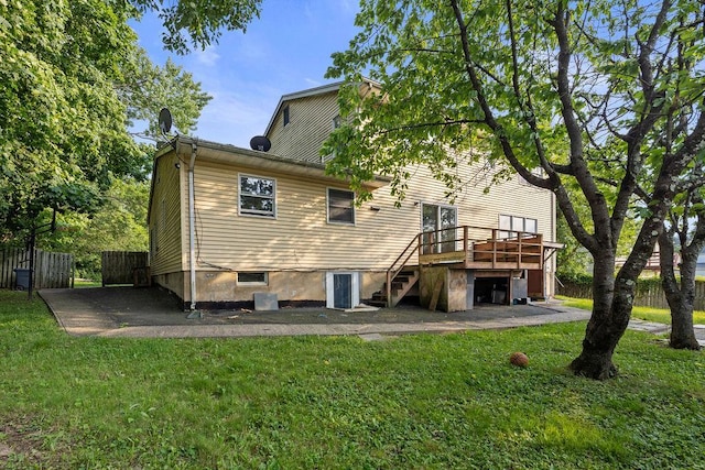 12 Gillis Ave, Nyack, NY 10960 - rear view of house with stairs and a deck