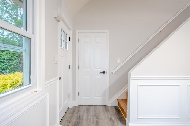 59 Burney Blvd, Mastic, NY 11950 - stairs with wood finished floors