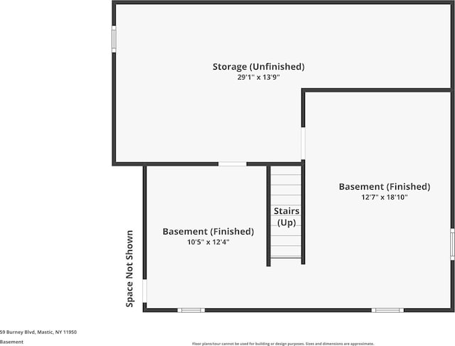 59 Burney Blvd, Mastic, NY 11950 - property floor plan