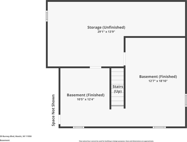 59 Burney Blvd, Mastic, NY 11950 - view of room layout