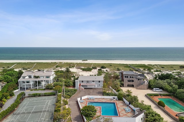 355 Dune Rd, Westhampton Beach, NY 11978 - aerial view of a pool area and unending shoreline