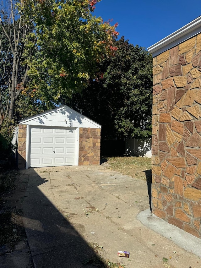 110 Terrace Ave, Elmont, NY 11003 - detached garage with asphalt driveway