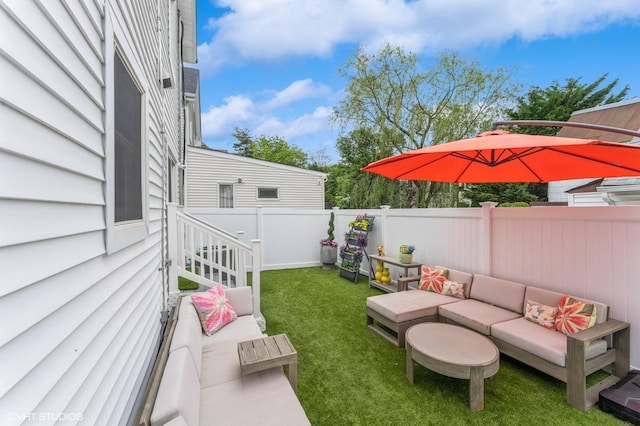 32 Henderson Ave, Port Washington, NY 11050 - view of yard with outdoor lounge area
