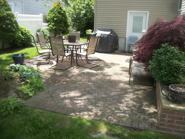 2713 Fox Rd, Baldwin, NY 11510 - view of patio featuring outdoor dining space and area for grilling