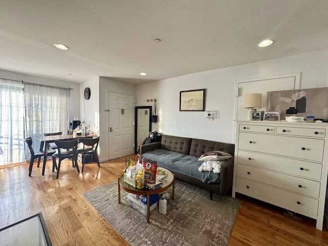 103-02 42nd Ave Unit 4D, Corona, NY 11368 - living area with wood finished floors and recessed lighting