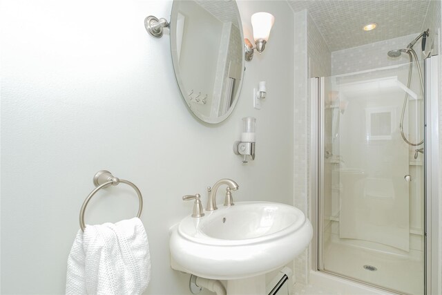 63 Dorval Ave, Staten Island, NY 10312 - full bathroom featuring a shower stall and a sink