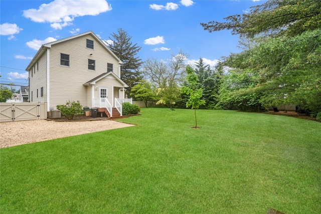 10 Stewart St, East Islip, NY 11730 - view of yard featuring a gate