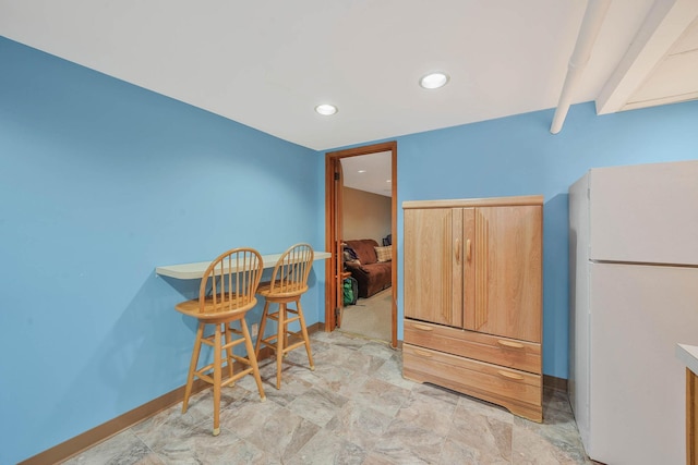 60-51 71st St, Maspeth, NY 11378 - dining space featuring baseboards and recessed lighting