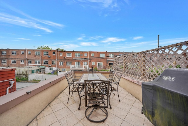 60-51 71st St, Maspeth, NY 11378 - view of patio with a grill and outdoor dining space