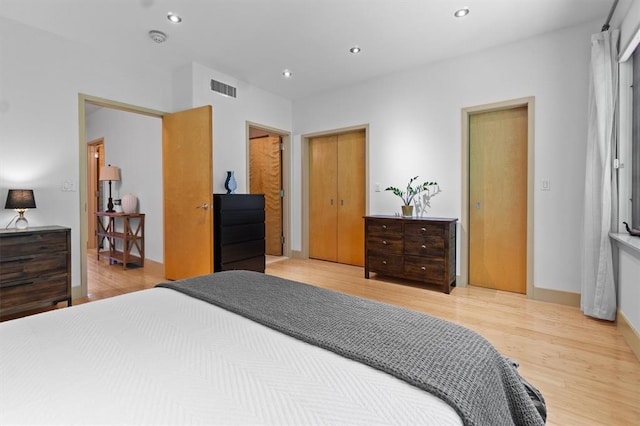 45 Main St Unit 3K, Hastings-On-Hudson, NY 10706 - bedroom with wood finished floors and recessed lighting