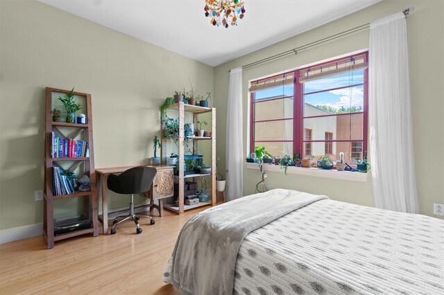 45 Main St Unit 3K, Hastings-On-Hudson, NY 10706 - bedroom with wood finished floors and baseboards