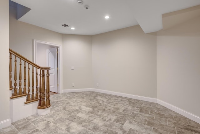 30A Shelter Rock Rd, Manhasset, NY 11030 - unfurnished room with recessed lighting, stairs, and baseboards