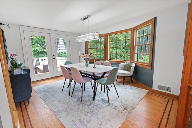16 Lyncrest Rd, Cortlandt Manor, NY 10567 - dining room with french doors and wood finished floors