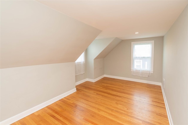 129 S St, Warwick, NY 10990 - bonus room with light wood finished floors, baseboards, lofted ceiling, and recessed lighting