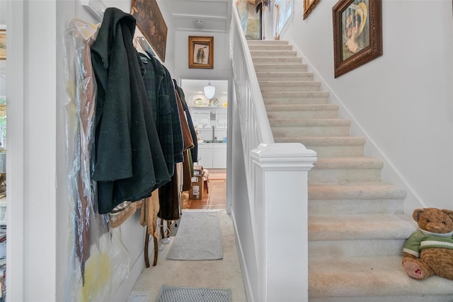 83 Tennanah Lake Rd, Roscoe, NY 12776 - stairs featuring baseboards