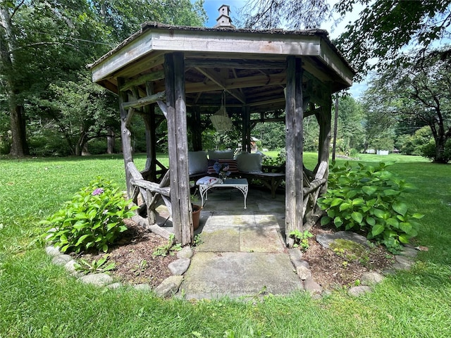 83 Tennanah Lake Rd, Roscoe, NY 12776 - view of patio with a gazebo