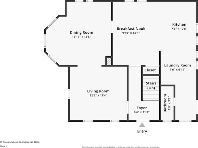 83 Tennanah Lake Rd, Roscoe, NY 12776 - view of property floor plan