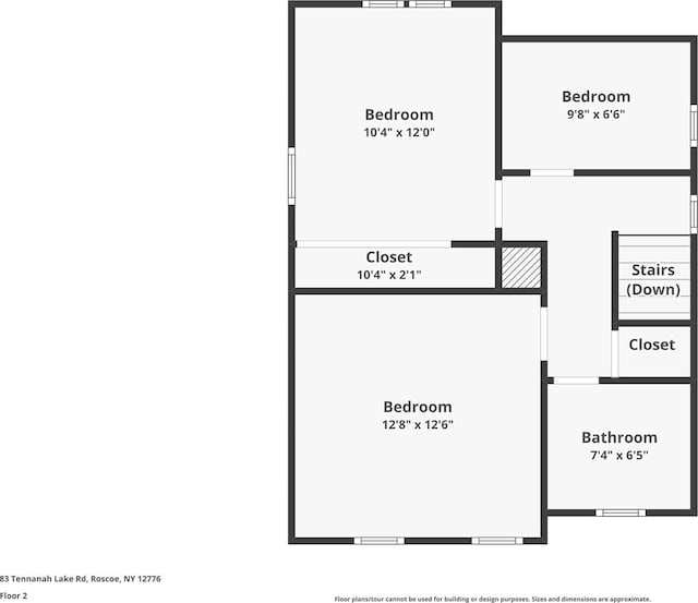 83 Tennanah Lake Rd, Roscoe, NY 12776 - view of property floor plan
