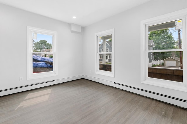 8 Chestnut St, Middletown, NY 10940 - spare room featuring wood finished floors, plenty of natural light, and recessed lighting